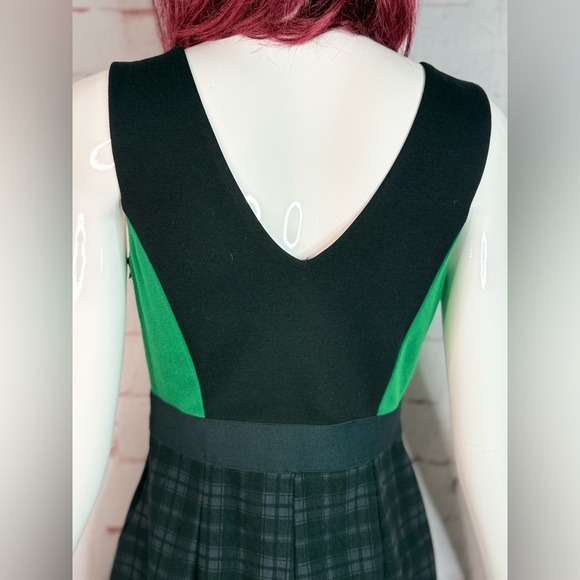 BAILEY 44 Plaid Sheath Cocktail Dress Green and Black Colorblock NWT Size Small - Picture 5 of 16